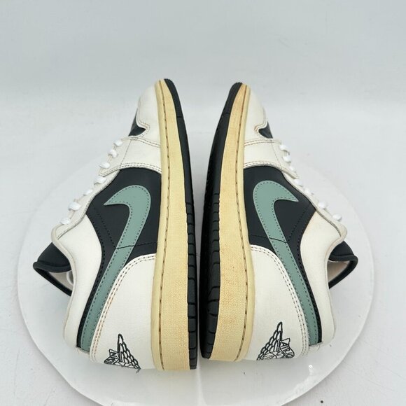 Nike Air Jordan 1 Low Top Women Size 8.5 DC0774-001 Jade Smoke black Green Shoes - Picture 6 of 11